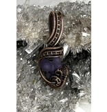 Grape Agate Wire Wrapped Pendant