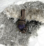 Grape Agate Wire Wrapped Pendant