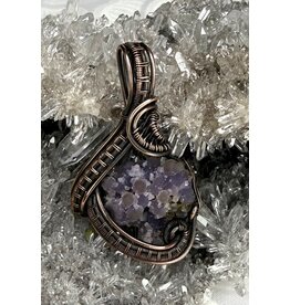 Grape Agate Wire Wrapped Pendant