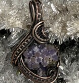 Grape Agate Wire Wrapped Pendant