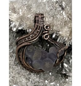 Grape Agate Wire Wrapped Pendant