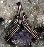 Grape Agate Wire Wrapped Pendant