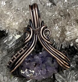 Grape Agate Wire Wrapped Pendant