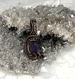 Grape Agate Wire Wrapped Pendant