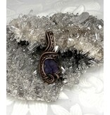 Grape Agate Wire Wrapped Pendant