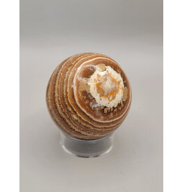 Aragonite - Banded Jasper Sphere ABJS1