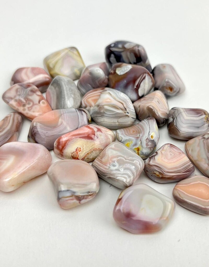 ** Pink Botswana Agate Small - Tumbled Gemstone