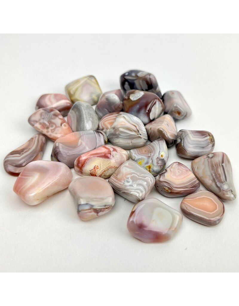 ** Pink Botswana Agate Small - Tumbled Gemstone