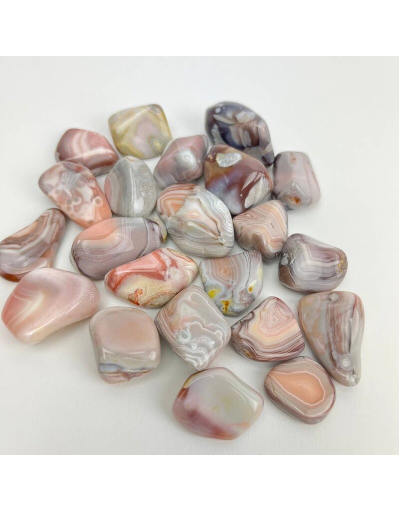 ** Pink Botswana Agate Small - Tumbled Gemstone