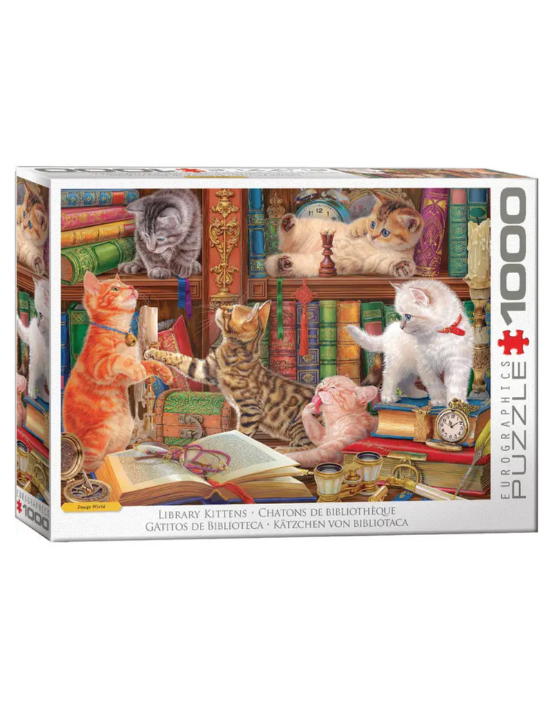 Library Kittens - 1000 Piece Puzzle