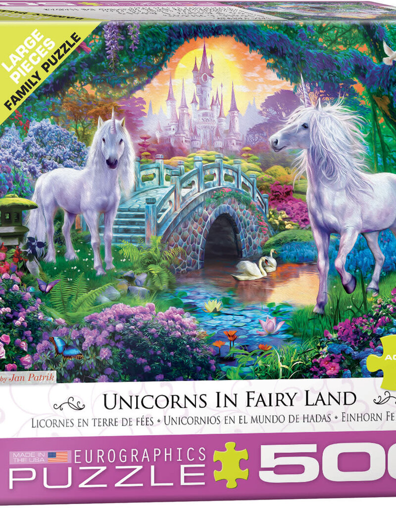 Unicorns in Fairy Land - 500 Piece Puzzle