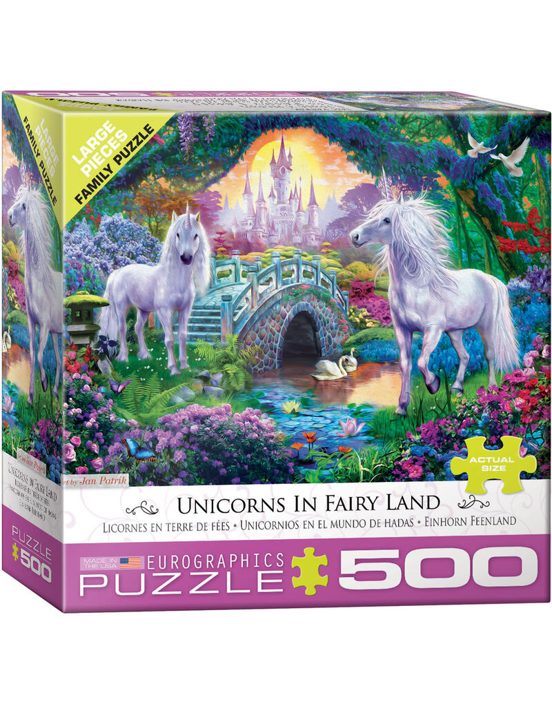 Unicorns in Fairy Land - 500 Piece Puzzle