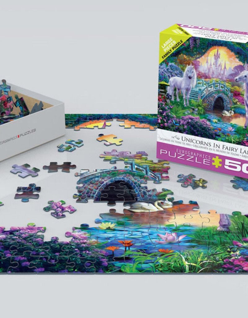 Unicorns in Fairy Land - 500 Piece Puzzle
