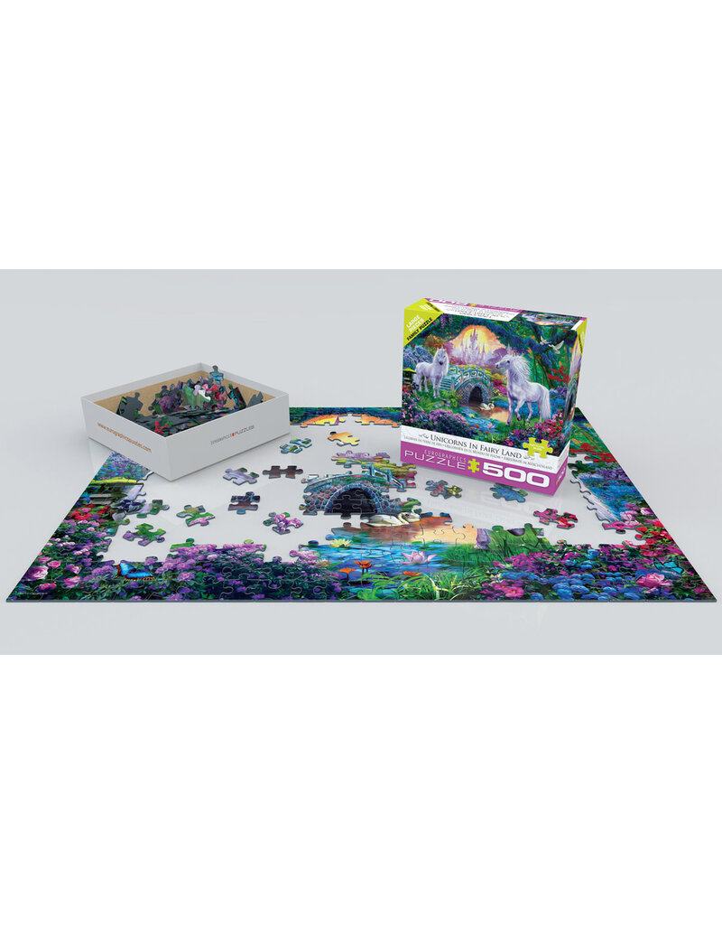 Unicorns in Fairy Land - 500 Piece Puzzle