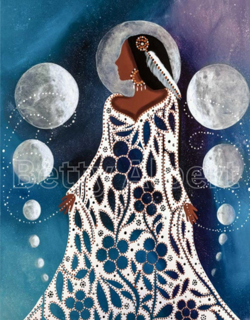 Thirteen Grandmother  Art Print By Artist Betty Albert (12"x18")