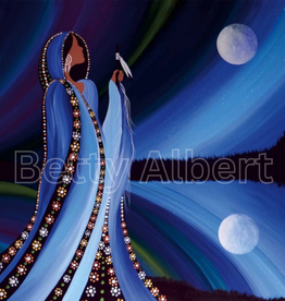 Northern Lights II Art Print By Artist Betty Albert (12"x12")