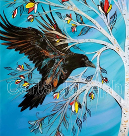 Raven Tree Art Print By Artist Carla Joseph (12"x18")