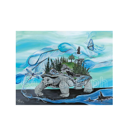 Turtle Island Art Print By Artist Carla Joseph (18"x12")