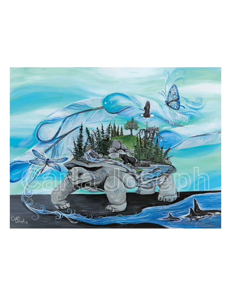 Turtle Island Art Print By Artist Carla Joseph (18"x12")