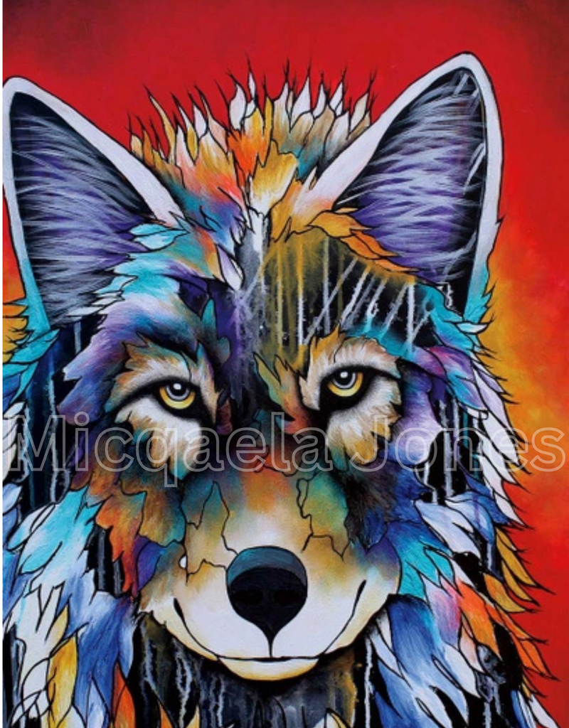 The Bandit Art Print By Artist Micqaela Jones (12"x18")