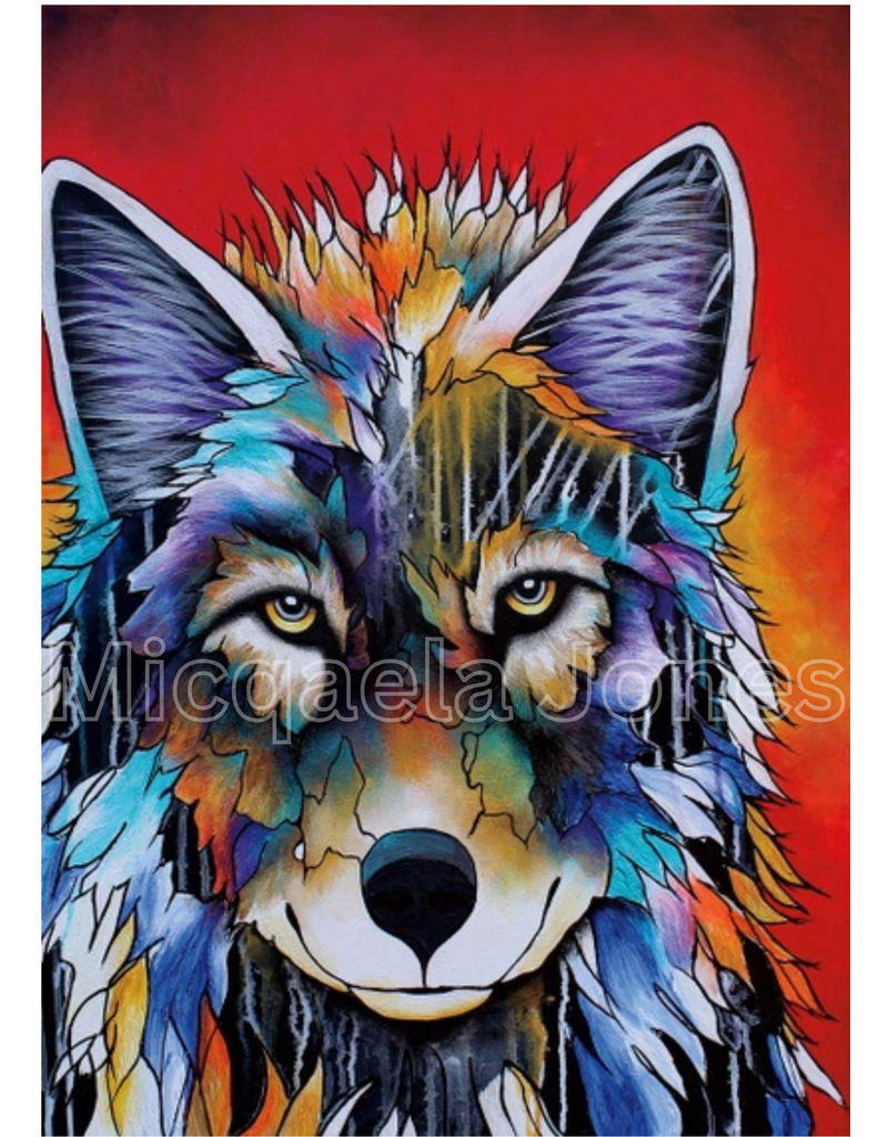 The Bandit Art Print By Artist Micqaela Jones (12"x18")