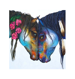 Medicine Ponies Art Print By Artist Micqaela Jones (12"x12")