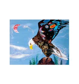 Majestic Eagle Art Print By Artist Karen Erickson  (18"x12")