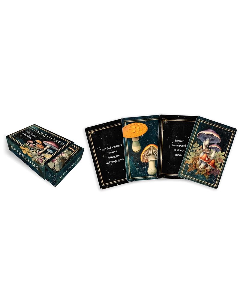 Mushrooms: Daily Doses of Wisdom (36 Gilt-Edged Full-Color Cards)