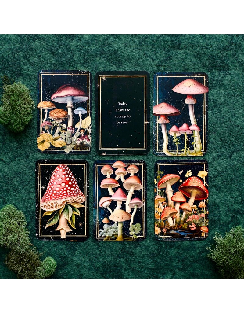 Mushrooms: Daily Doses of Wisdom (36 Gilt-Edged Full-Color Cards)