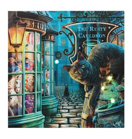 The Rusty Cauldron Light Up Canvas Plaque by Lisa Parker