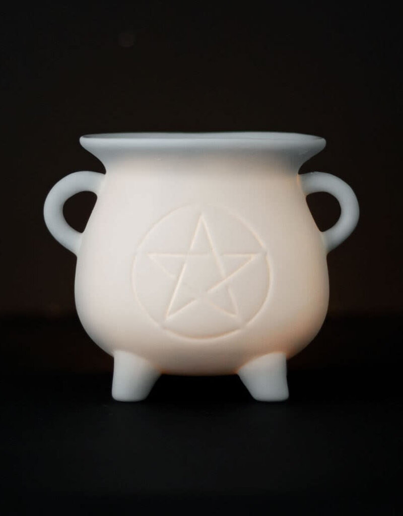 White Cauldron Oil Burner