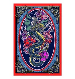 3D Dragonflower Tapestry 60" x 90"