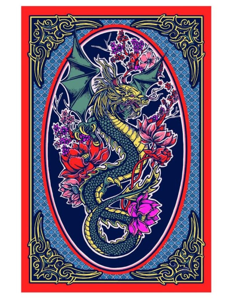 3D Dragonflower Tapestry 60" x 90"
