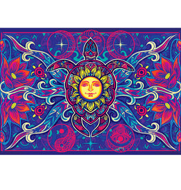 3D Turtle  Sun Tapestry 60" x 90"