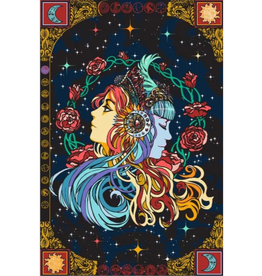3D Celestial Zodiac Tapestry 60" x 90"