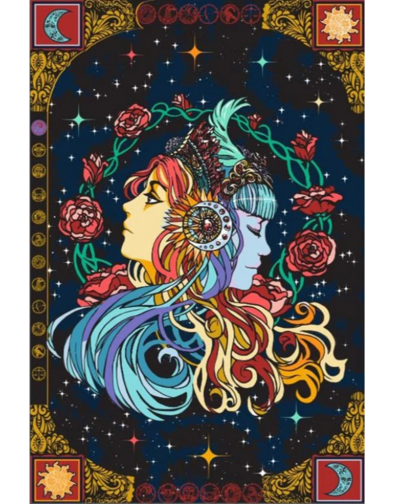 3D Celestial Zodiac Tapestry 60" x 90"