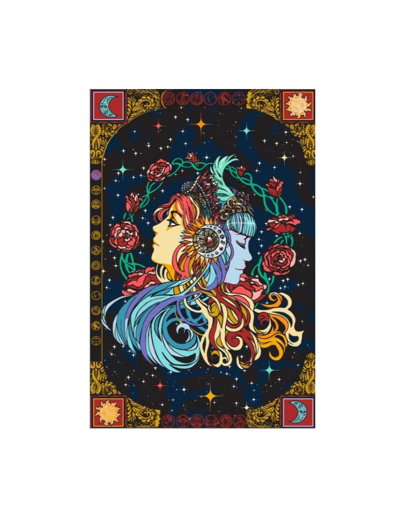 3D Celestial Zodiac Tapestry 60" x 90"