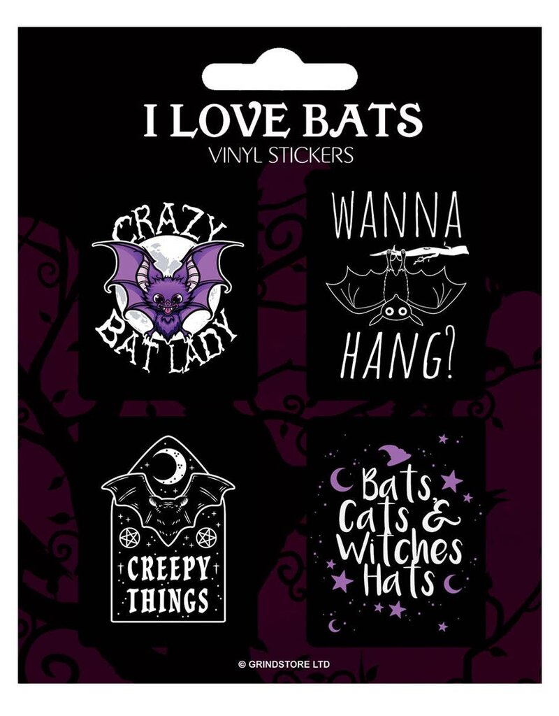 I Love Bats - Vinyl Sticker Set