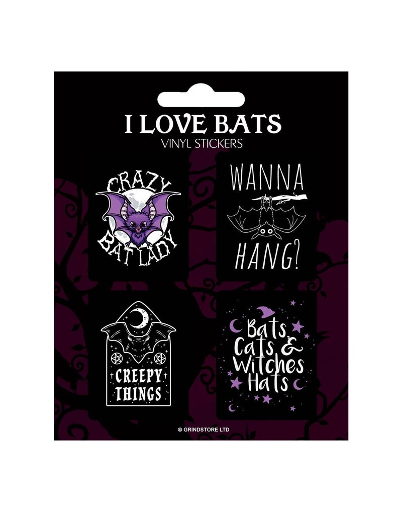 I Love Bats - Vinyl Sticker Set