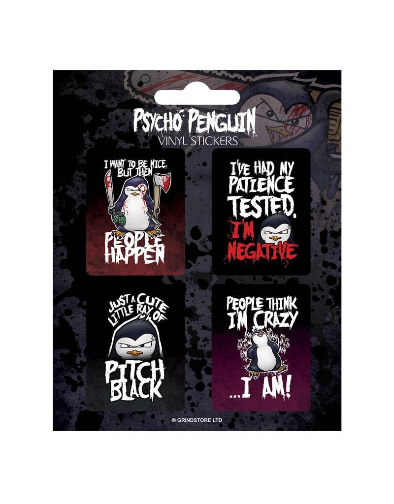 Psycho Penguin - Vinyl Sticker Set