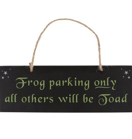 Frog Parking Hanging Sign