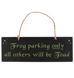 Frog Parking Hanging Sign