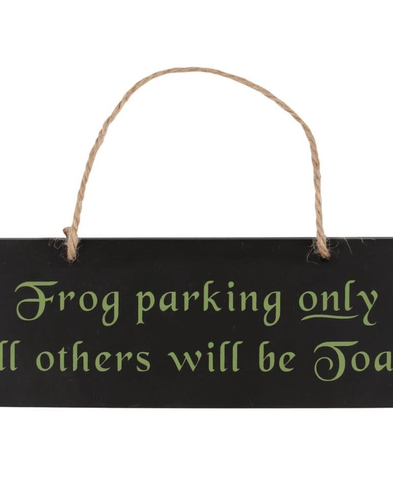 Frog Parking Hanging Sign
