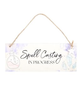 Spell Casting in Progress Hanging Sign