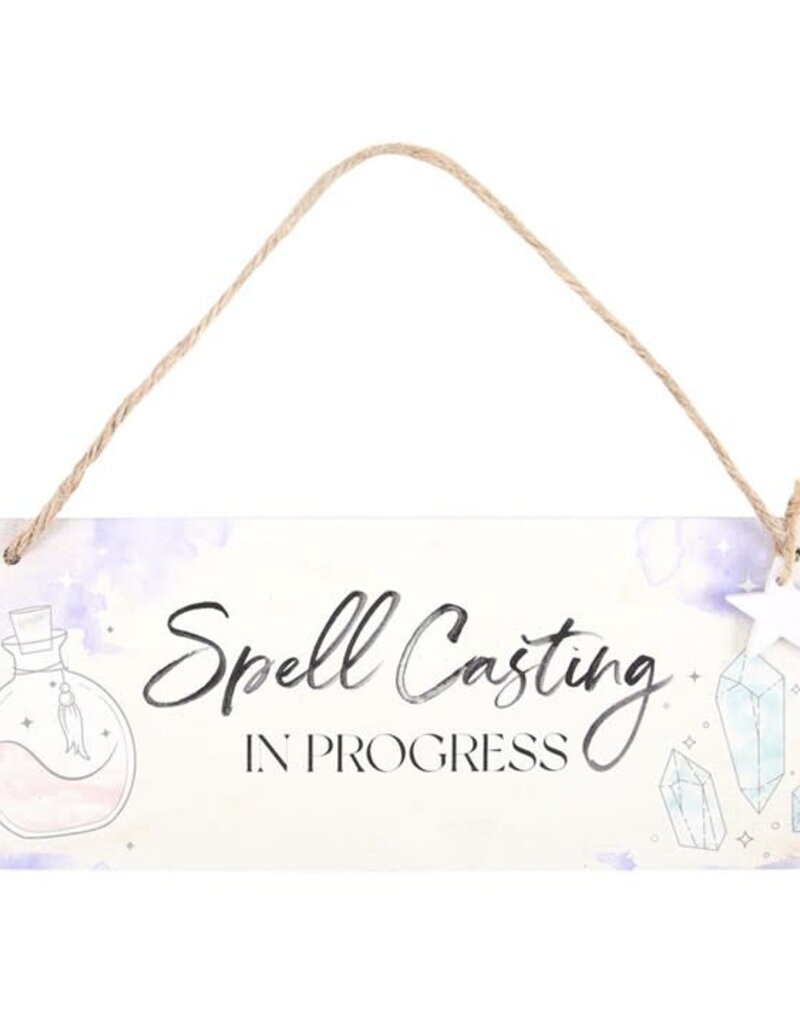 Spell Casting in Progress Hanging Sign