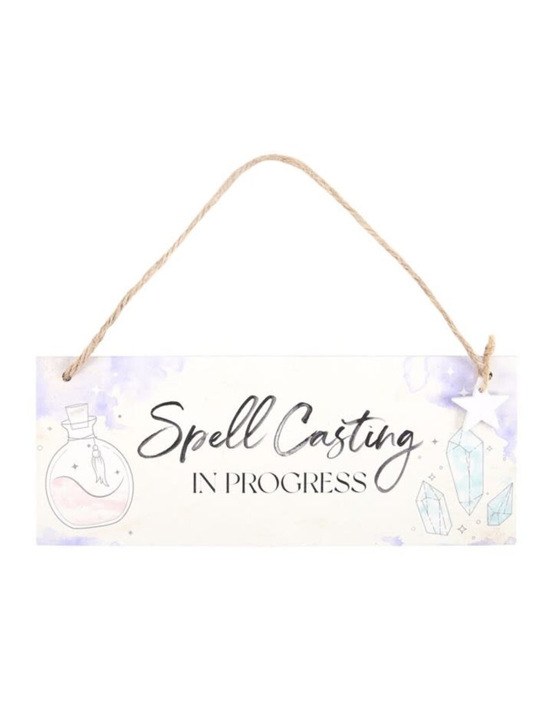 Spell Casting in Progress Hanging Sign