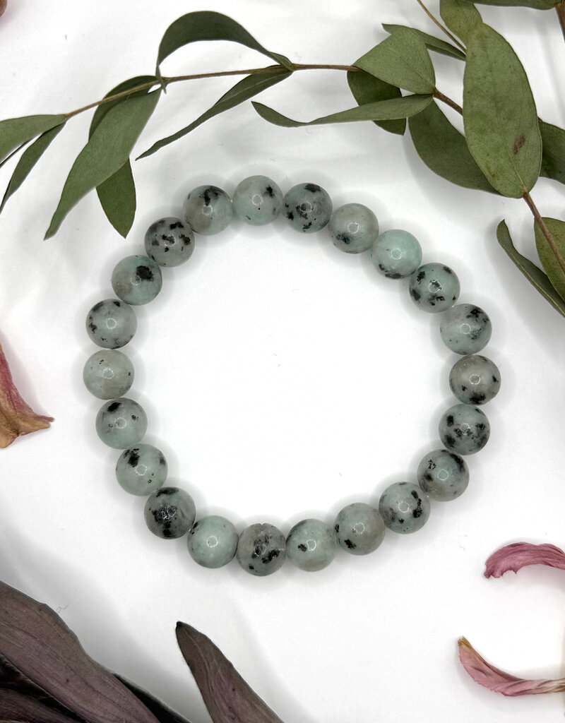 Bead Bracelet 8mm - Kiwi Jasper