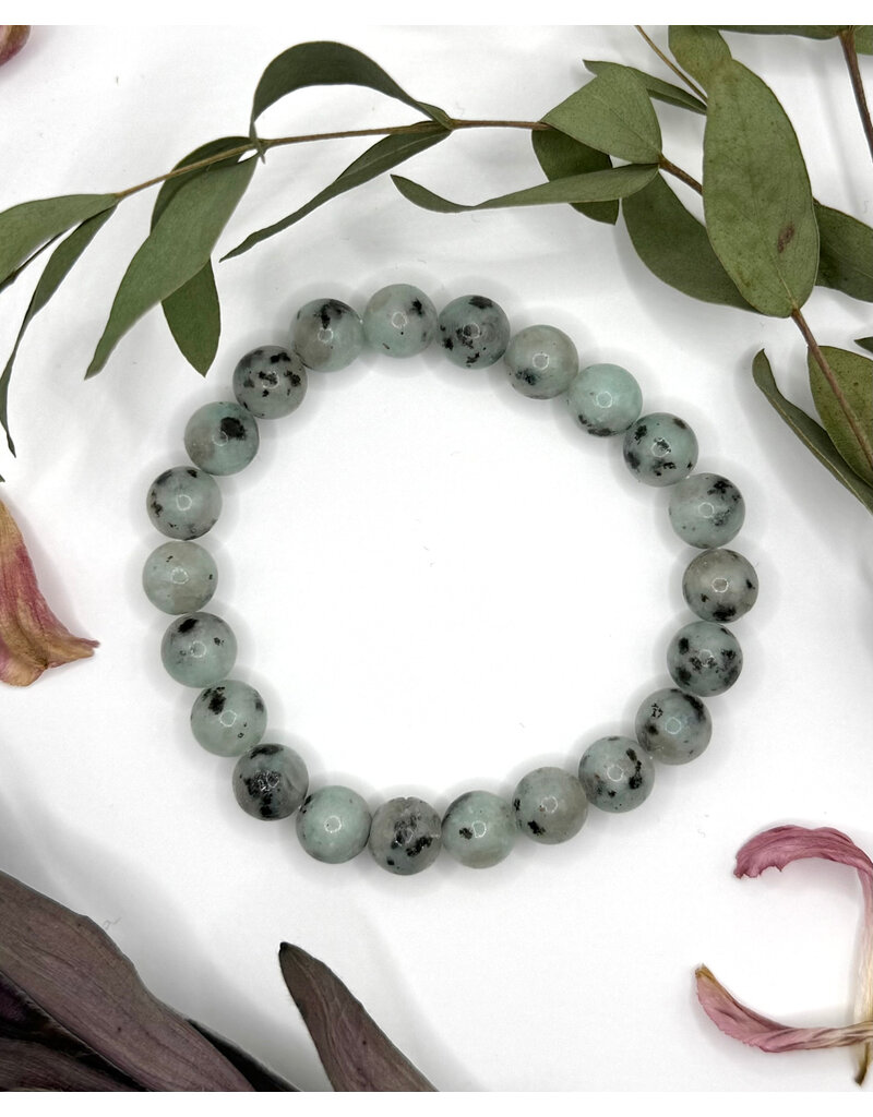 Bead Bracelet 8mm - Kiwi Jasper
