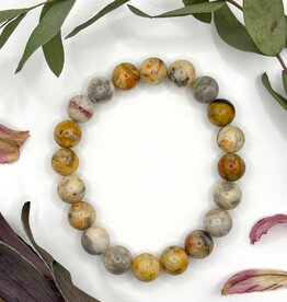 Bead Bracelet 8mm - Crazy Lace Agate
