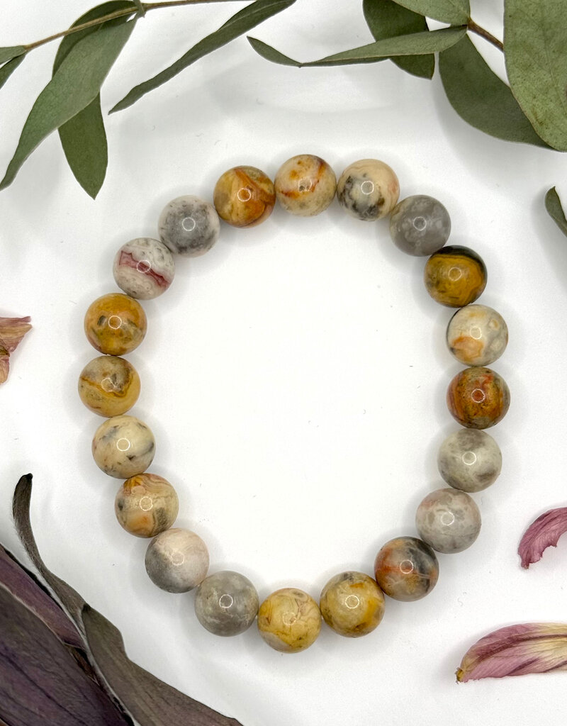 Bead Bracelet 8mm - Crazy Lace Agate